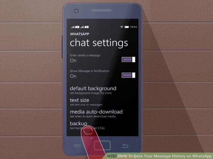 كيفية حفظ المحادثات على هواتف الويندوز