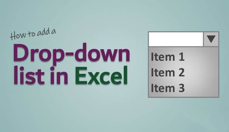 كيفية إنشاء قائمة منسدلة في Excel؟