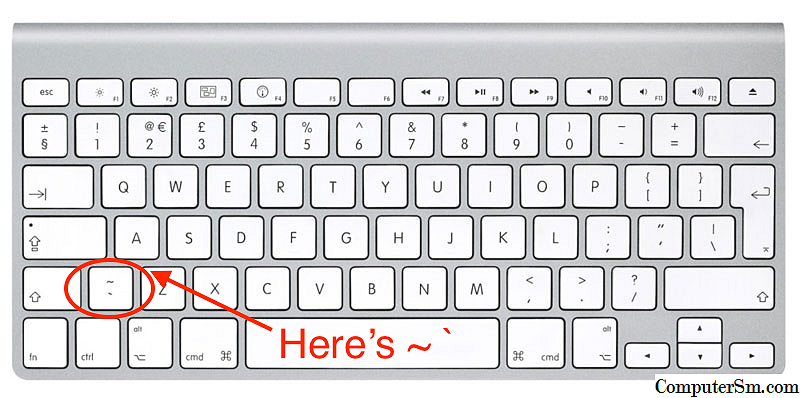 what is the tilde key on a computer keyboard
